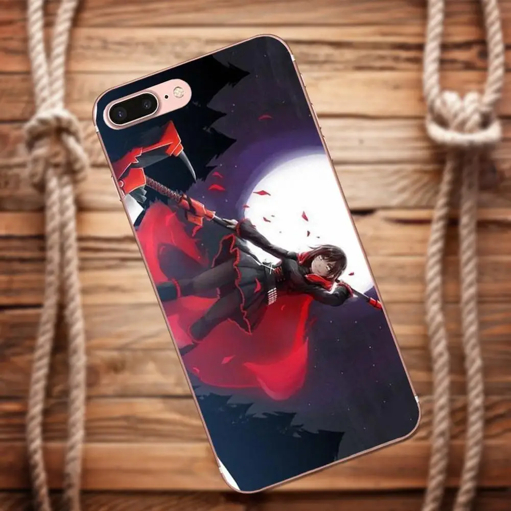 Vvcqod Луна Rwby Ruby Rose аниме для девочек Форма huawei G8 Honor 5C 5X6 6X7 8 9 Y5II Коврики P7 P8 P9 P10 P20 Lite