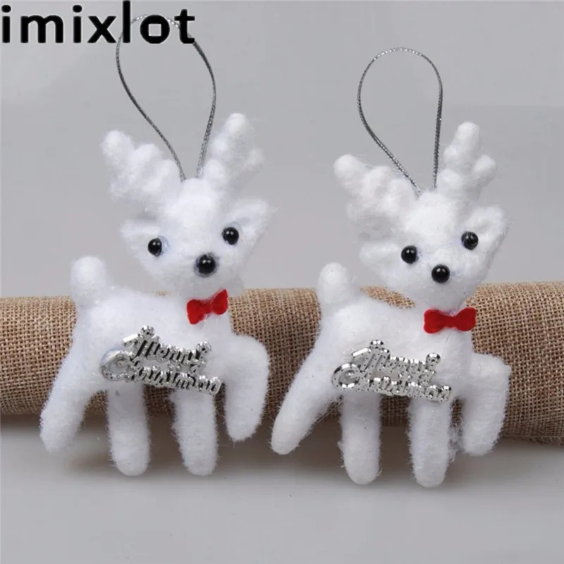 Imixlot 2 шт/пакет белый милый кавайный пенопласт Рождественский медведь олень