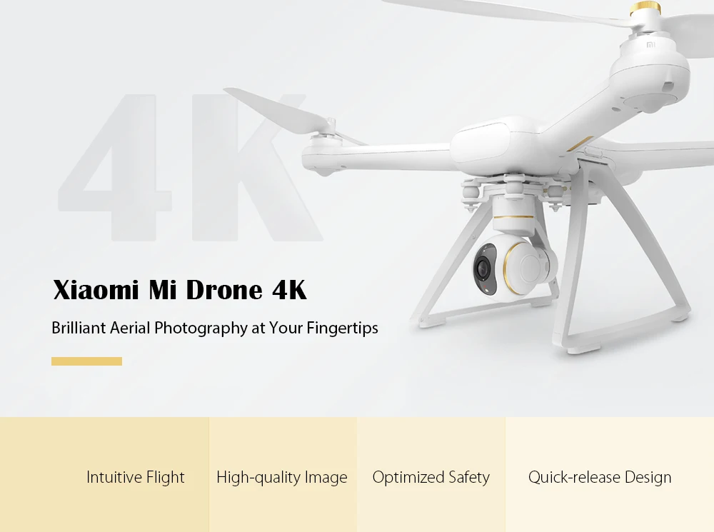 Xiaomi Mi Дрон приложением на английском языке WI-FI FPV 4K Камера Квадрокоптер с дистанционным управлением Drone 3-осевой gimbalhelicopter HD Запись видео пульт дистанционного управления