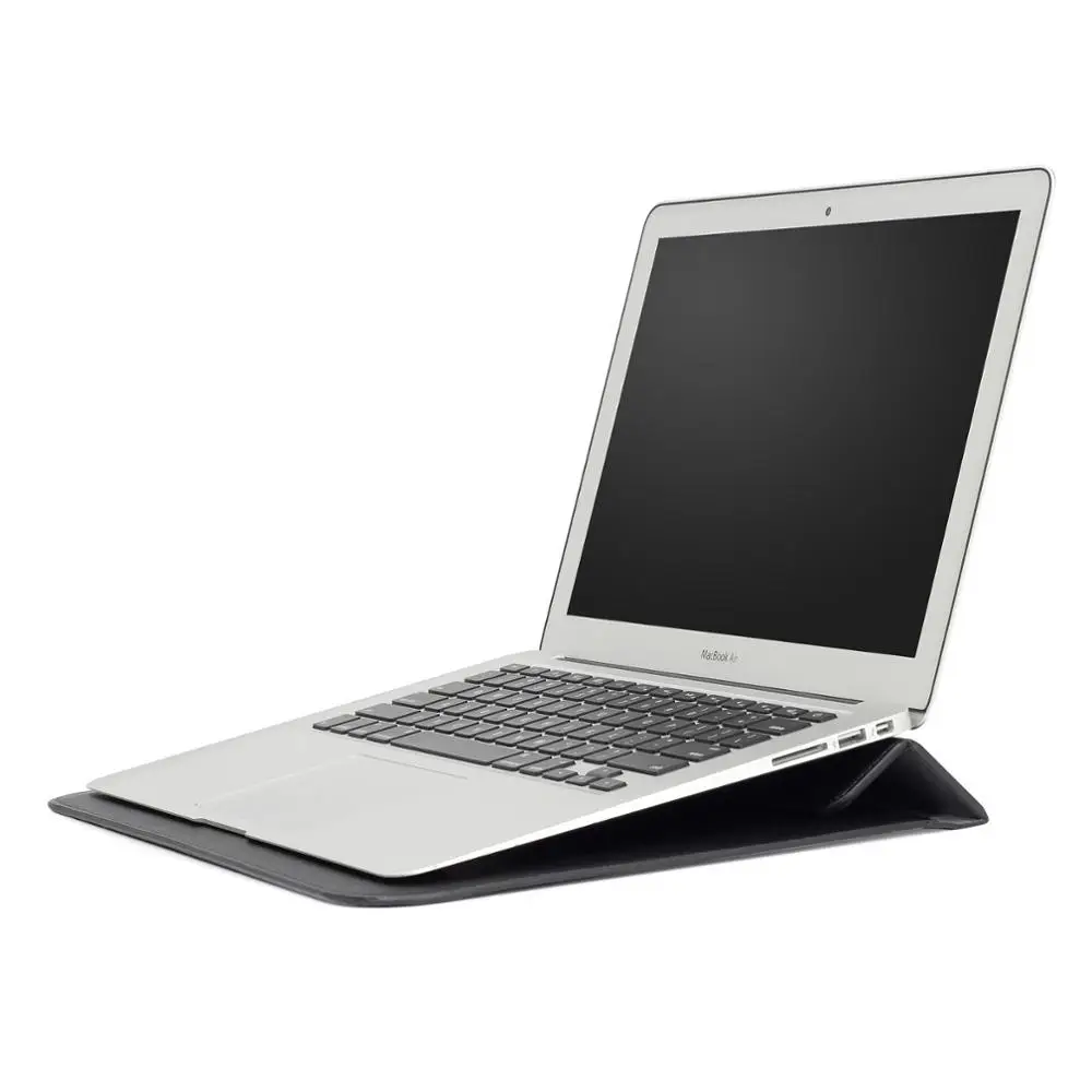 Кожаная сумка для ноутбука Macbook Air retina Pro 13,3 15,4 чехол 11 12 15 Touch Bar из искусственной кожи чехол конверт сумка для переноски