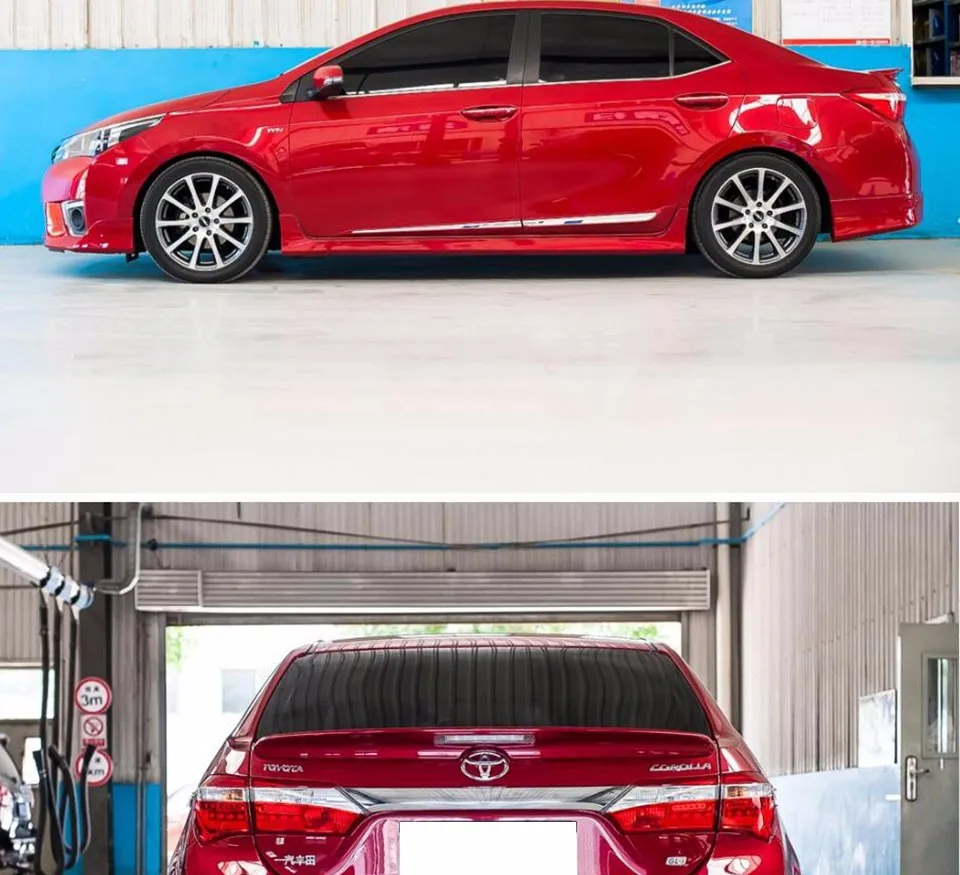 7 шт./компл. Corolla PP Пластик Неокрашенный матовый черный маленькое тело комплект полное покрытие для Защитные чехлы для сидений, сшитые специально для TOYOTA Corolla