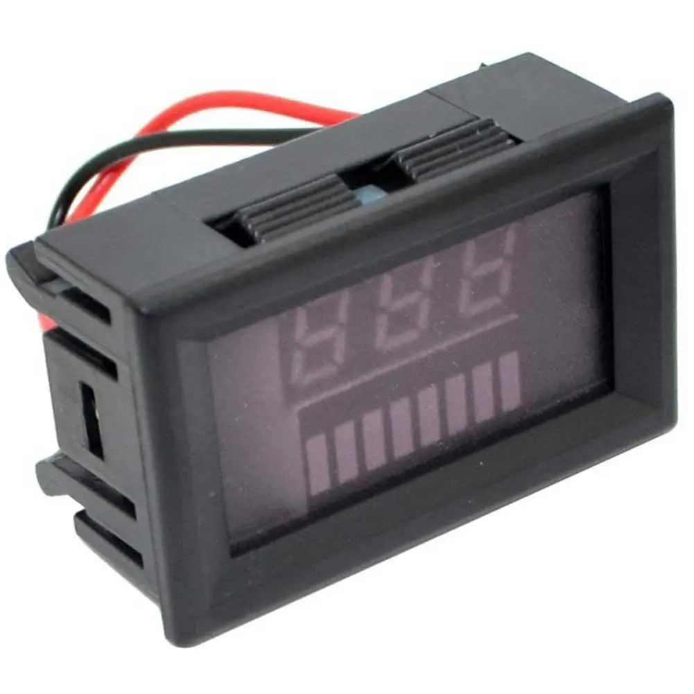 12 V-60 V светодиодный цифровой Дисплей вольтметр Напряжение метр Батарея датчик Универсальный Ампер Dual Напряжение ток для автомобиля инструмент