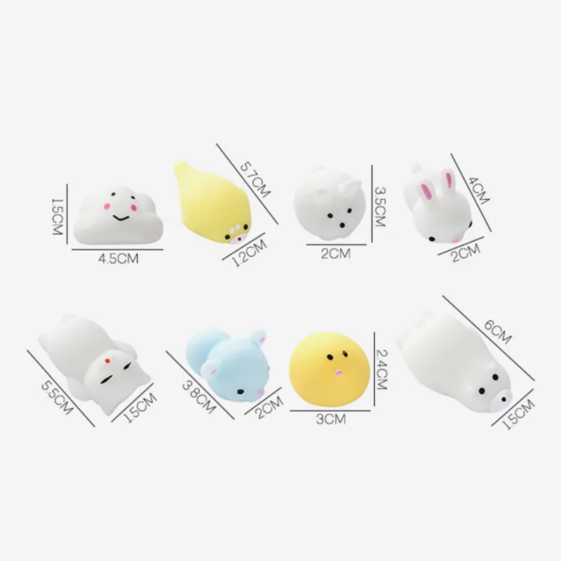Симпатичные Mochi мягкие игрушки для вечеринки в честь Дня Рождения, игрушки для животных, антистрессовые мячи, мягкие липкие игрушки, игрушки для снятия стресса, детский подарок, Декор