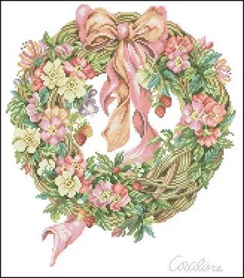 Набор для вышивки крестом набор рукоделия 14CT 16CT 18CT Розовый венок | Дом и сад