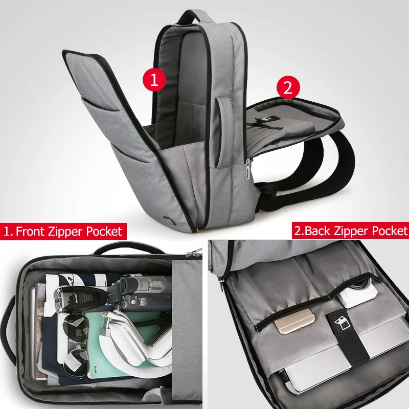 Мужской рюкзак с usb портом Mark Ryden вместительный водонепроницаемый для ноутбука 17