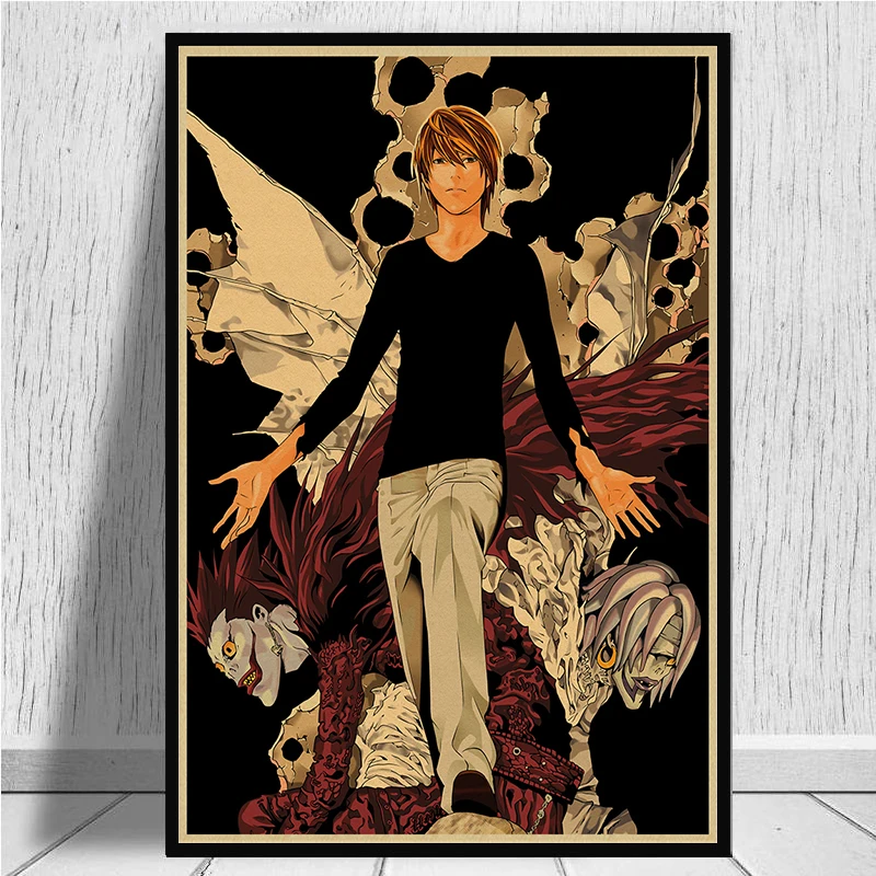 Death Note A стиль японский мультфильм комикс плакат крафт настенная бумажная наклейка Бар Кафе декоративный Paintin