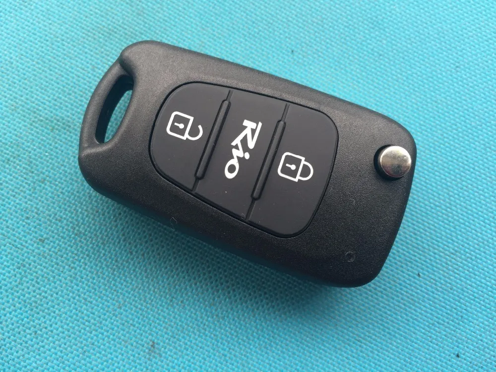 1 шт. Новый Сменный откидной ключ без логотипа для Kia Rio 2/3 кнопки Брелок чехол