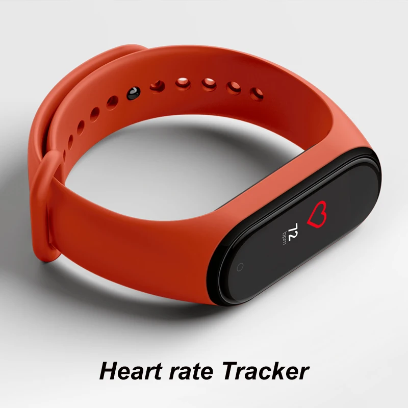 Xiaomi Mi Band 4 в наличии AMOLED стекло сенсорный экран трекер сна фитнес сообщение