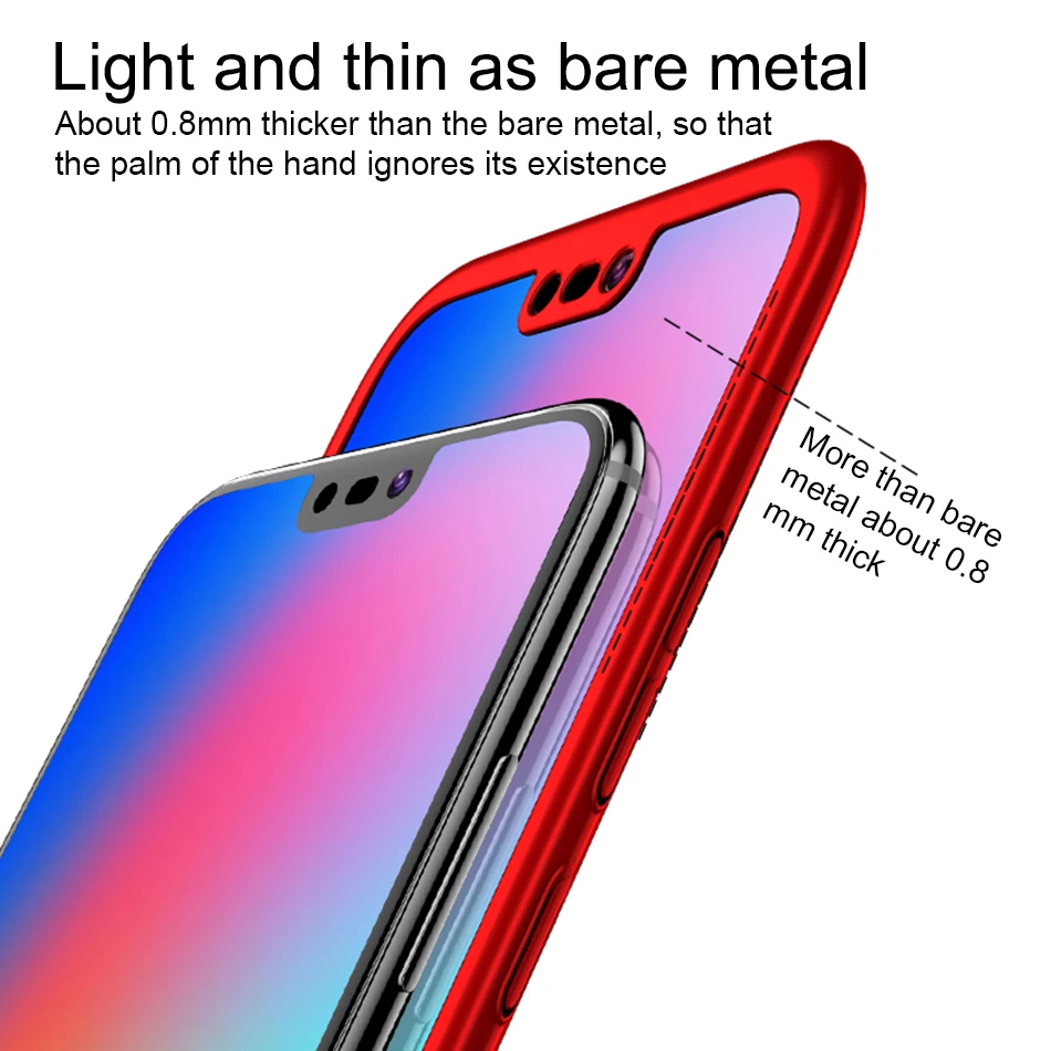 360 Degree Full Cover Case For Huawei P20 Lite Pro P10 P9 Plus Phone P Smart P8 Protection |