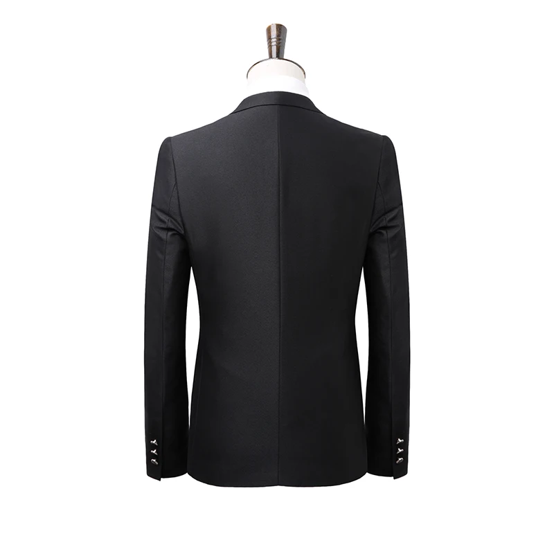 (Пиджак + жилет брюки) мужской модный тонкий костюм деловой повседневный Лучший