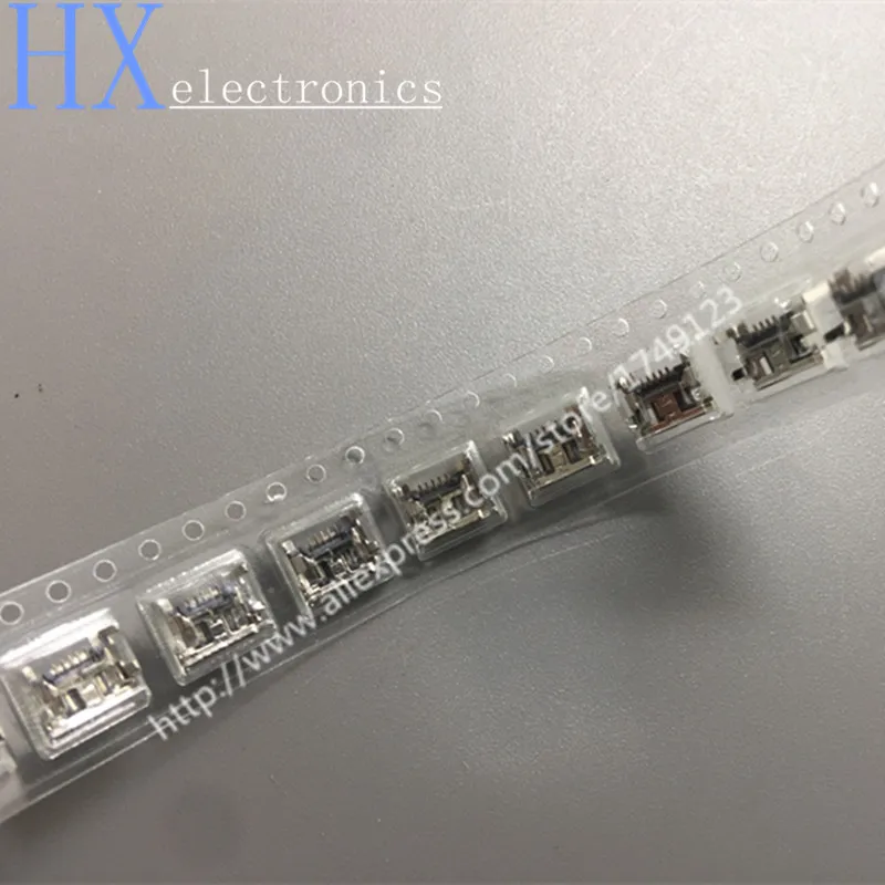 10 шт. разъем Micro USB 5pin гнездо Micro usb четыре ноги 5P вставки пластины сиденья мини usb разъем