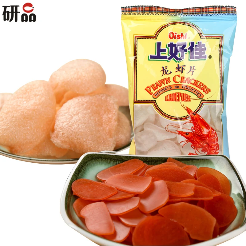 Matcha Shanghaojia 200g Fried Fresh Lobster Slices Of Raw Materials Prawn Crackers Puffed Snack Food Classic Childhood Memories | Продукты
