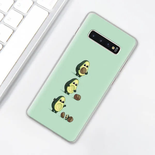 002 Забавные Tumblr авокадо чехол для телефона для samsung Galaxy S10e S10 плюс S7 S8 S9 Plus, Note 8, 9, 10, плюс S10 5G M20 M30 жесткий чехол Coque - Цвет: 002
