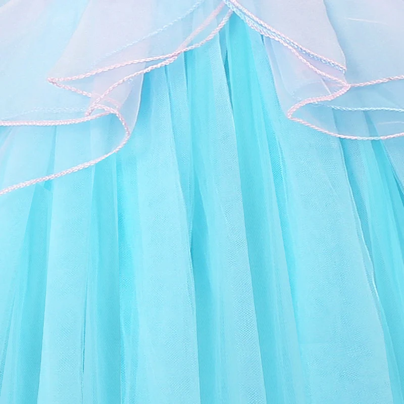 

Kids Fancy Outfits (Unicorn Dress+Headband) for Unicornio Party Baby Kids Appliques Floral Dress for Girls vestidos Size 3-8yrs