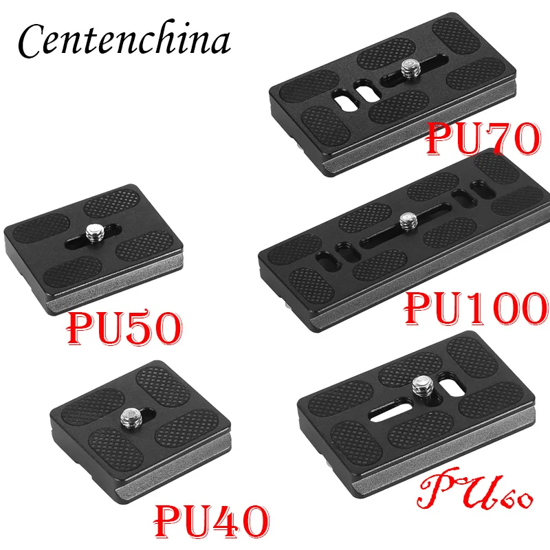 БЫСТРОРАЗЪЕМНАЯ пластина PU40 PU50 PU60 PU70 с винтовым креплением 1/4 &quotдля Arca Swiss Benro
