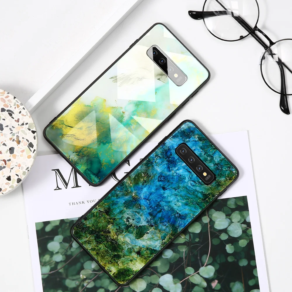 Стеклянный чехол KISSCASE для SamsungA50 S8 S9 S7 Galaxy S10 Edge Plus M50 J4 J7 Shell|Бамперы| |