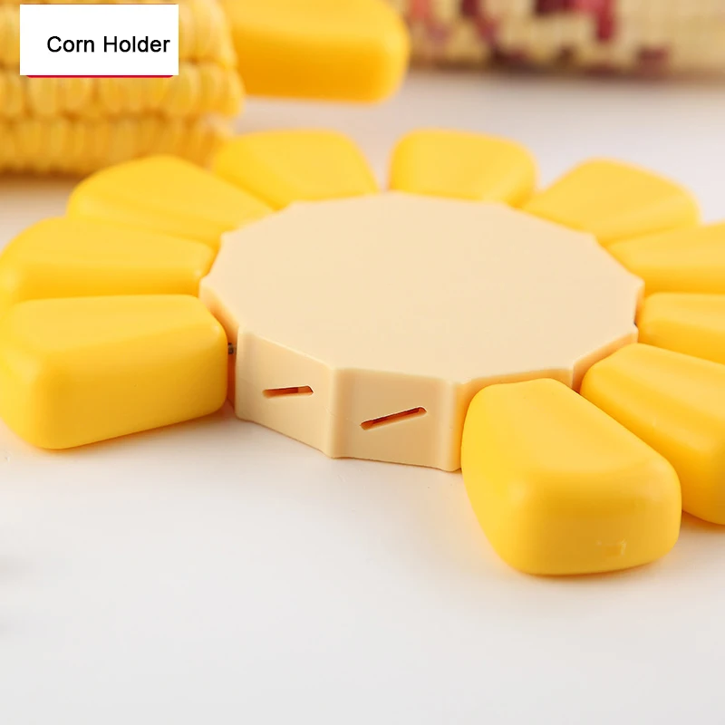 2015 новые держатели для кукурузы набор w/зубец из нержавеющей стали 12 шт. cob + 1