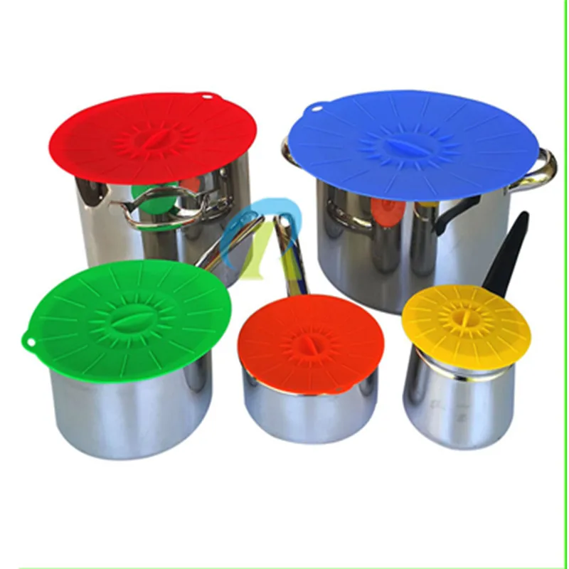 

Set of 5 Silicone Microwave Bowl Cover Cooking Pot Pan Lid Cover-Silicone Food Wrap Cooking Tools Kitchen Utensil Stretch Cap