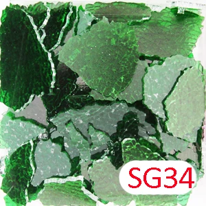 SG34 150 г стекло стекловолокно разбитое стекло цветное защитное стекло, зеленые красные синие кофейные оранжевые Стеклянные детали - Цвет: SG34