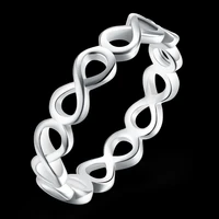 garilina fashion jewelry simple anniversary silver color ring for women ar2244