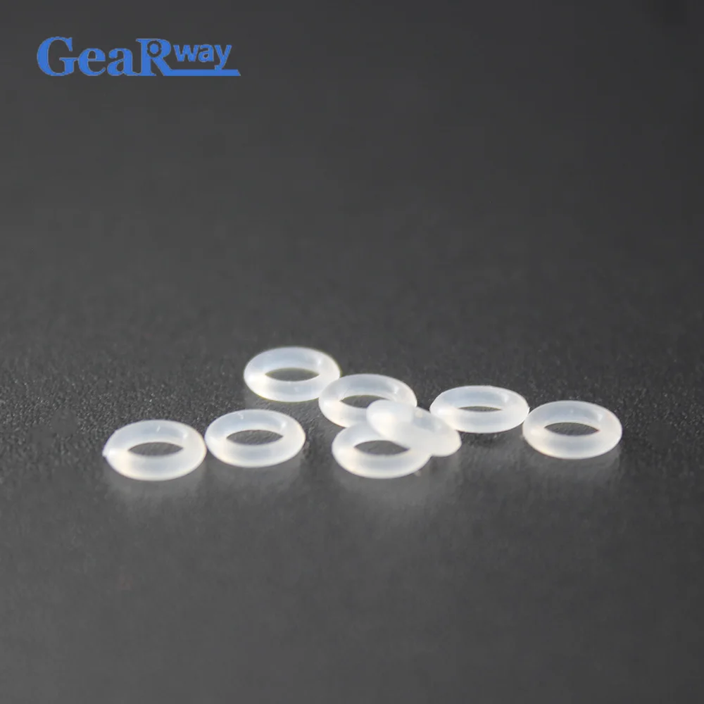 Gearway белые силиконовые уплотнительное кольцо 1 мм CS Еда Класс уплотнительное кольцо прокладка 4/5/6/7/8/12 мм OD VMQ уплотнительное кольцо уплотнительная прокладка