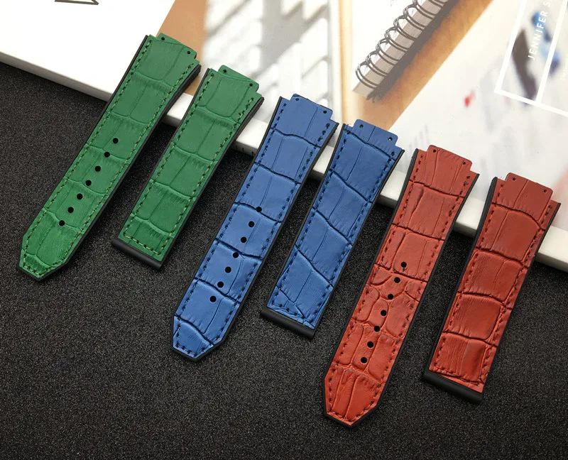 Ремешок из натуральной коровьей кожи для Hublot мужской ремень большого взрыва