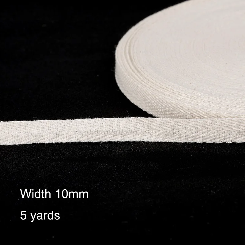 Ivory 1cm 5 ярдов 1/1. 5/2/2,5/3/3,5/4/5 см белый СГИБ хлопок косая бейка/косая бейка для одежды Стёганое одеяло, ремесло, сделай сам, ручная работа - Цвет: Ivory 1cm