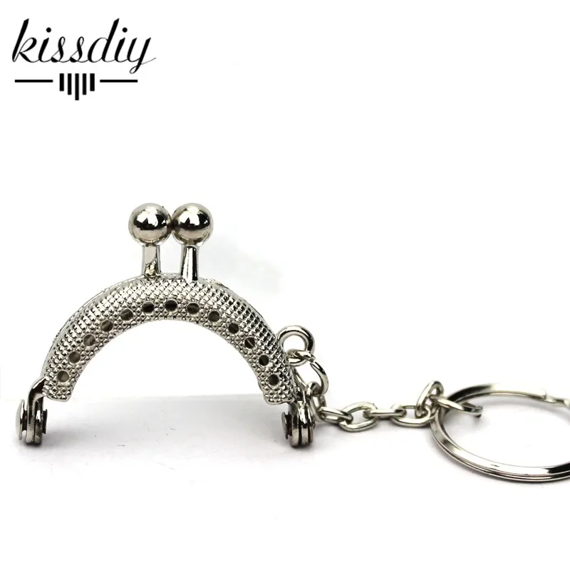 KISSDIY 25 шт. 4 см мини античный бронзовый серебряный золотой металлический кошелек рамка с брелоком для сумки ручка клатч монета застежка для сумочки