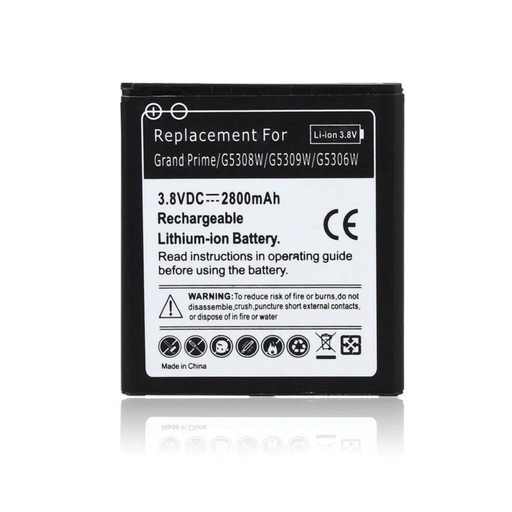 Аккумулятор для Samsung Galaxy Grand Prime G5308W G5309W G5306W + зарядное устройство USB 2800 мАч 2 шт.|battery