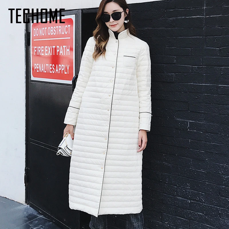 Fashion New Design Winter Ladies Ultra Light 90% Duck Down Jackets Women Polka Parkas Long Warm Casual Coat Jacket|jacket designer|jacket downjacket