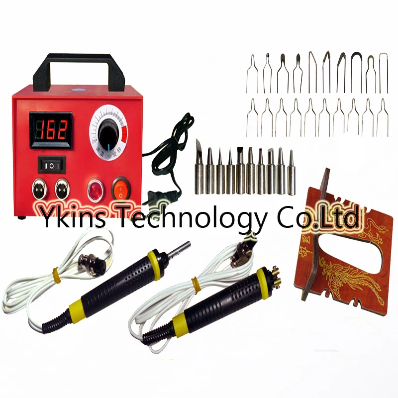 

110V 220V 100W Digital Professional Pyrography toolkit Multifunction Pyrography machine with 20pcs tips +10pcs solder tip