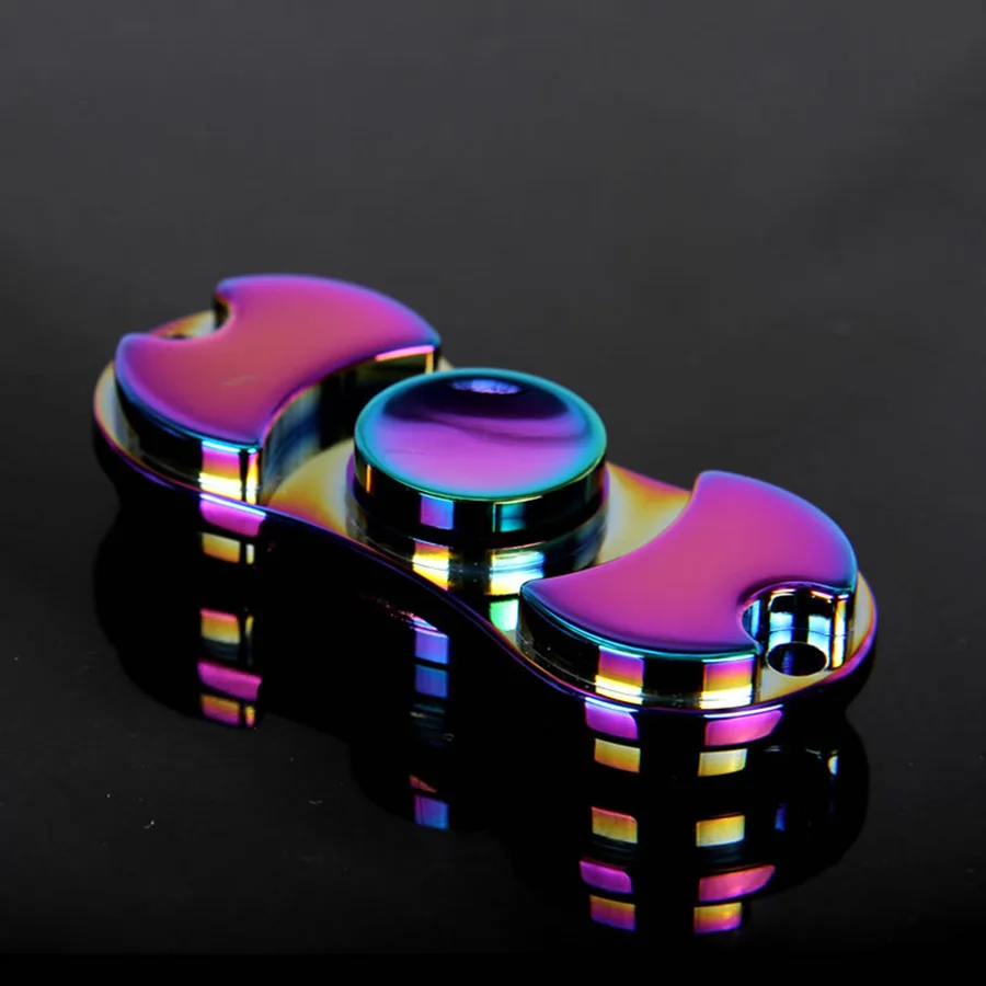 EDC руки Spinner игрушка гальванических цвет алюминия Материал Непоседа блесны