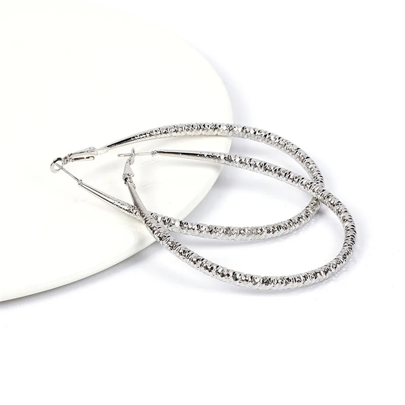 HASTTHOU капли воды Длинные висячие серьги тиснением золото и серебро металла