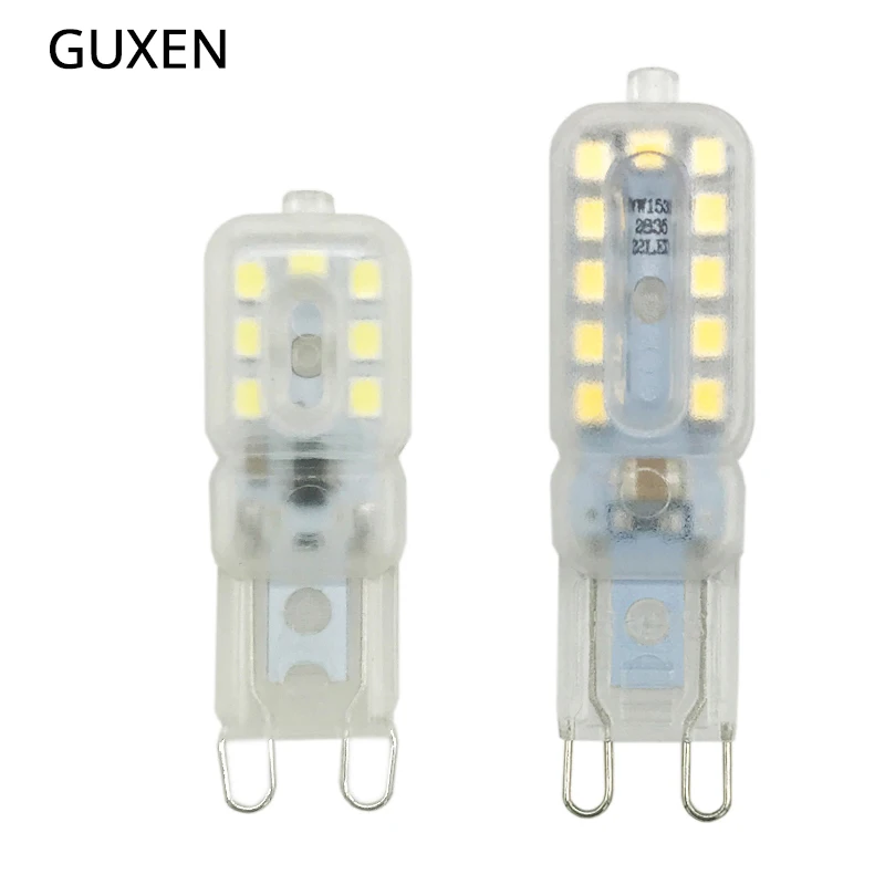GUXEN 6 Вт 10 Вт G9 светодиодный лампы AC200-240V 14/22 светодиодный s светодиодный светильник SMD 2835 Светодиодный светильник запасные 40/50 Вт галогенная лампа светильник