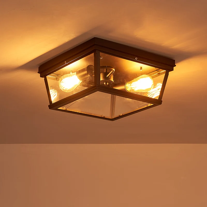 Американский кантри минималистичный стеклянный балкон проходной коридор