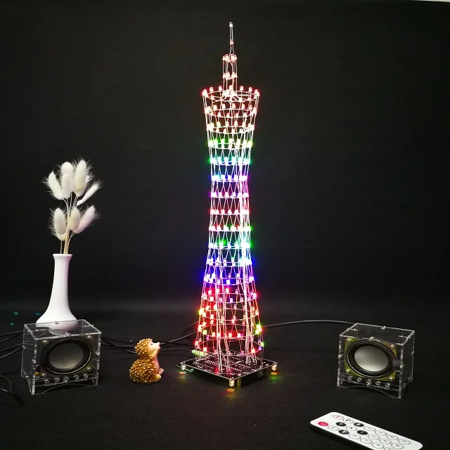 Пульт управления Canton Tower Electronic DIY Kit creative Light cube Светодиодный дисплей Индикатор