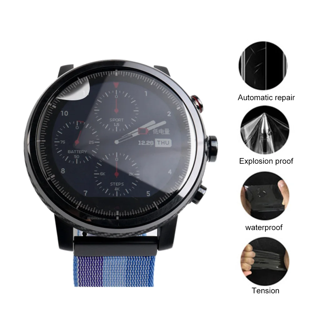 2 шт./лот защитная пленка для экрана из мягкого ТПУ Для Xiaomi Huami Amazfit Stratos Smart Watch 2S (не