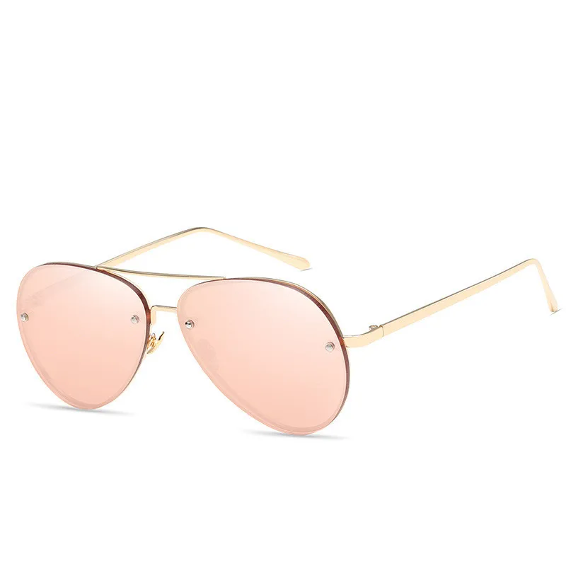 Роскошные солнцезащитные очки без оправы женские брендовые дизайнерские 2020