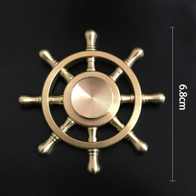 Радужный Спиннер металлический 6 пальцев ручной латунный сплав для аутизма