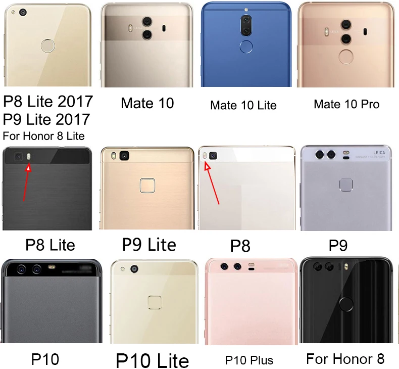 Чехол для телефона huawei P8 P9 P10 Lite Plus P9Lite mate Honor 8 9 5A Y5II Y6II компактная задняя крышка Жесткий пластиковый корпус