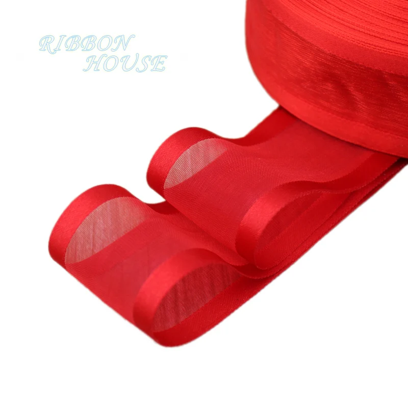 (5 метров/рулон) 38 мм белая лента из органзы оптом|ribbon satin|ribbon stripedecorative ribbon wholesale |
