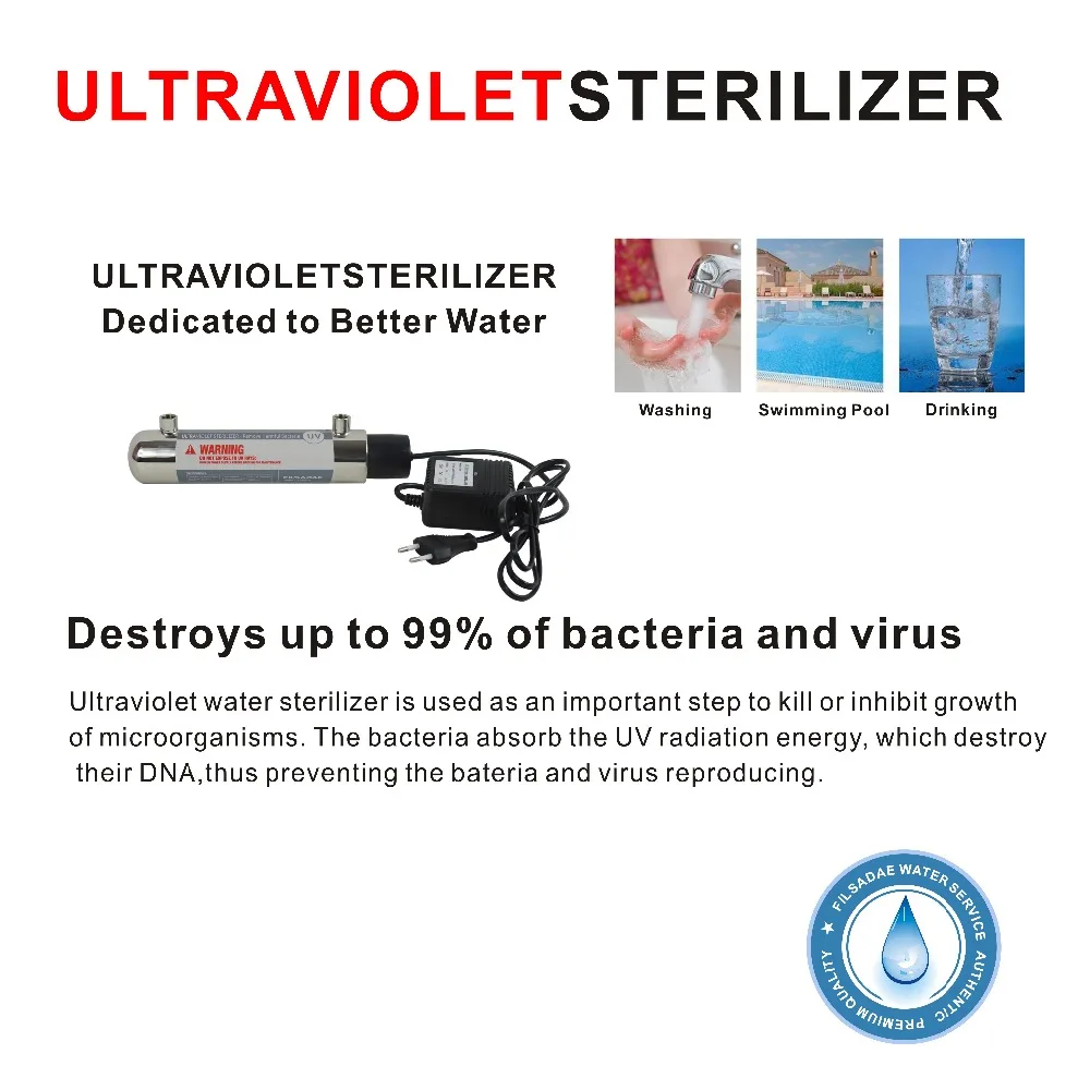 Высокое качество! Четырехступенчатая система фильтрации питьевой воды с