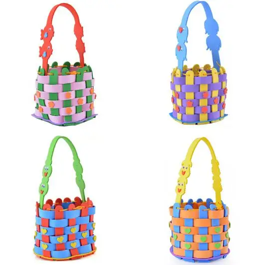 Креативная Милая плетеная корзина EVA игрушки для детей разноцветные