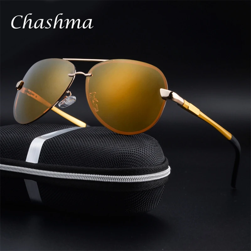 Солнцезащитные очки CHASHMA брендовые поляризованные с логотипом для вождения