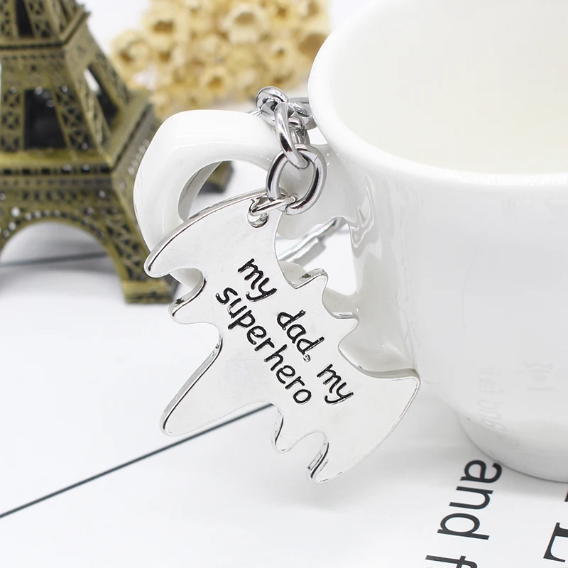 Новинка 2019 модный брелок с подвеской Мой папа в виде супергероя простой