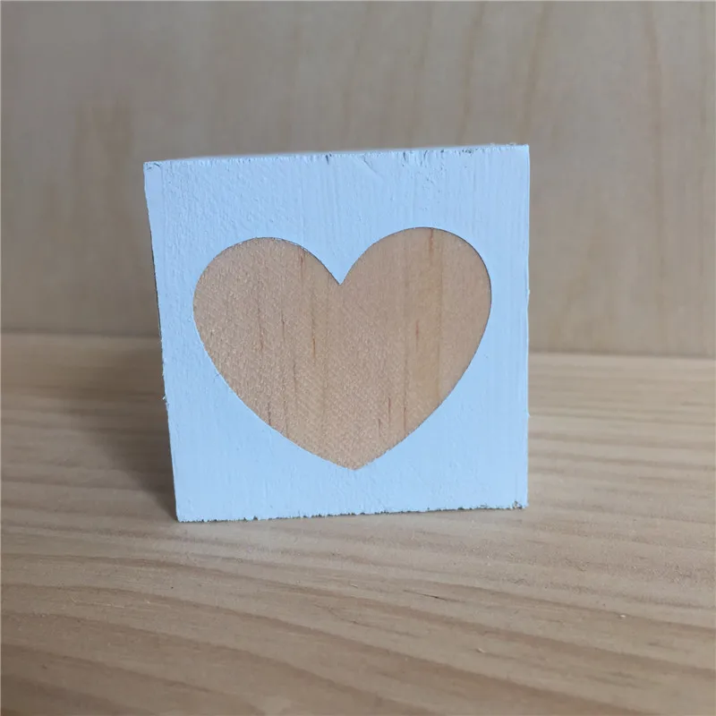 Blue Heart Скандинавские звезды облако сердце деревянные строительные блоки орнамент для детей игрушки Детская комната украшения реквизит для фотосессии натуральные ремесленные подарки - Цвет: Blue Heart