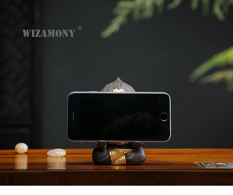 WIZAMONY Китайский Фиолетовый Глиняный чайный набор кунг-фу чай питомец Обезьяна Король Чай Аксессуары для Пуэр Улун чай домашний декор