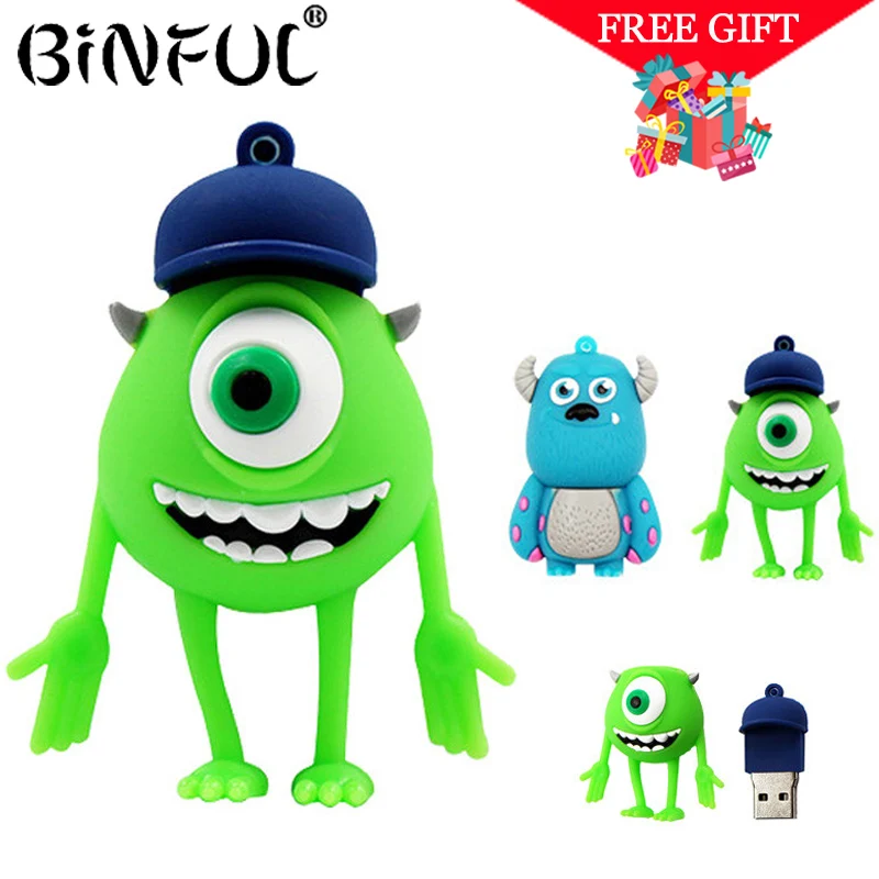 USB флеш накопитель с милым мультипликационным принтом Университет монстров 4 ГБ/8