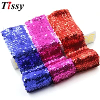 1mlot 7 5cm width elasticity sequin beading trim lace spangle ribbon diy handcraft sewing curtain accessories decoration