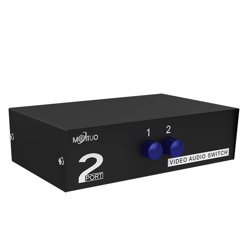 MT VIKI 2 порта RCA AV переключатель входа 1 выход Аудио Видео Селектор 231AV для